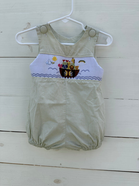 6m - Zuccini Bubble with smocked Noah's Ark Chest Plate