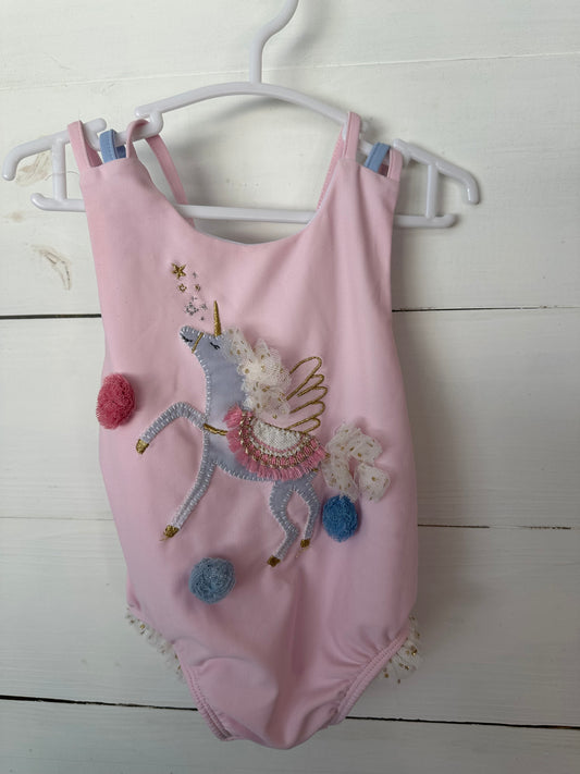 9/12M - Mud Pie Unicorn Swimsuit