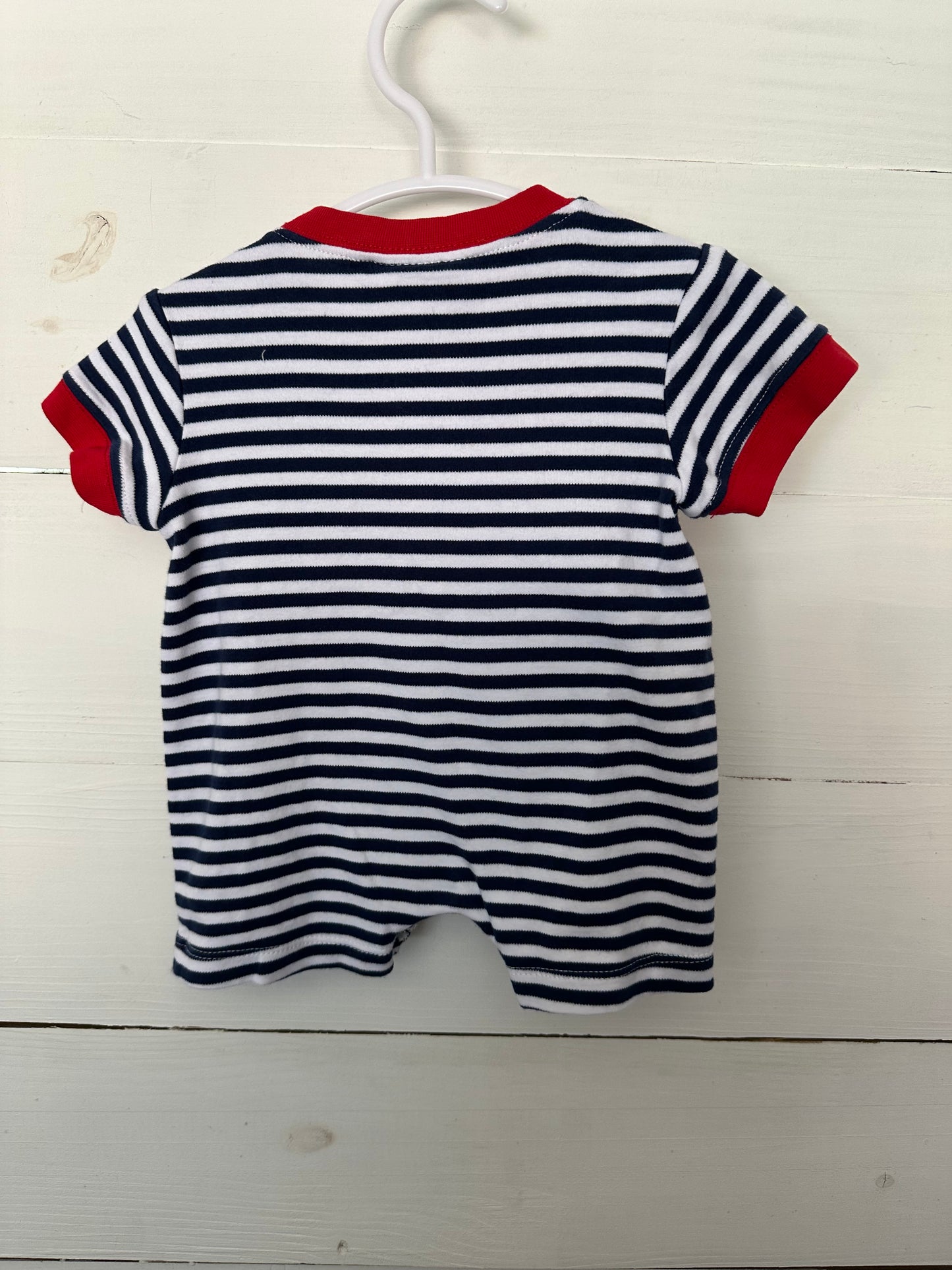 3m - Claire & Charlie Striped Fish Romper