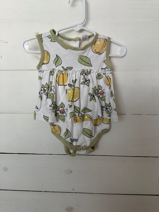 Tesa Baby Lemon Onesie with built in skirt