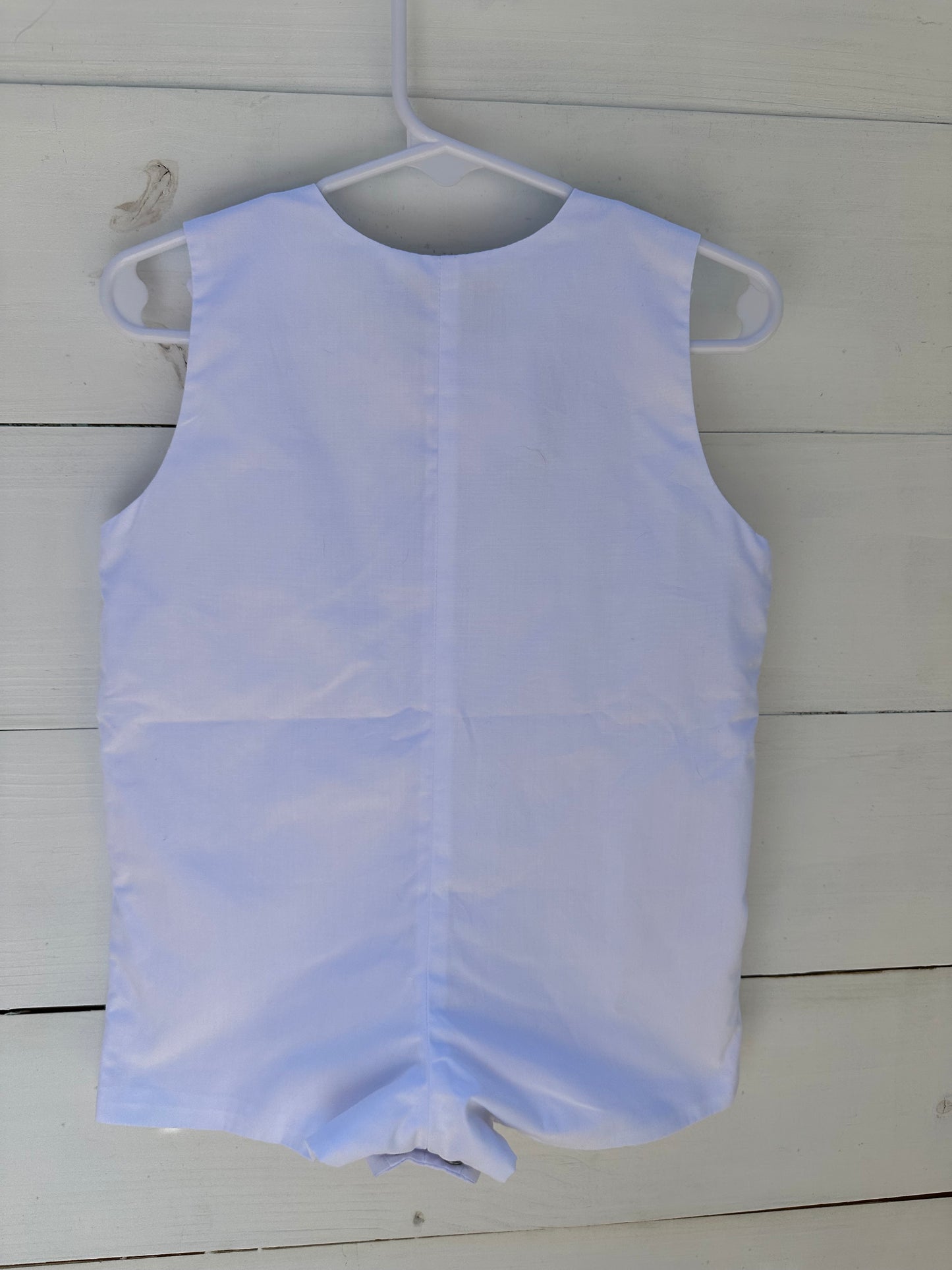 TBBC White with green smocking jon jon