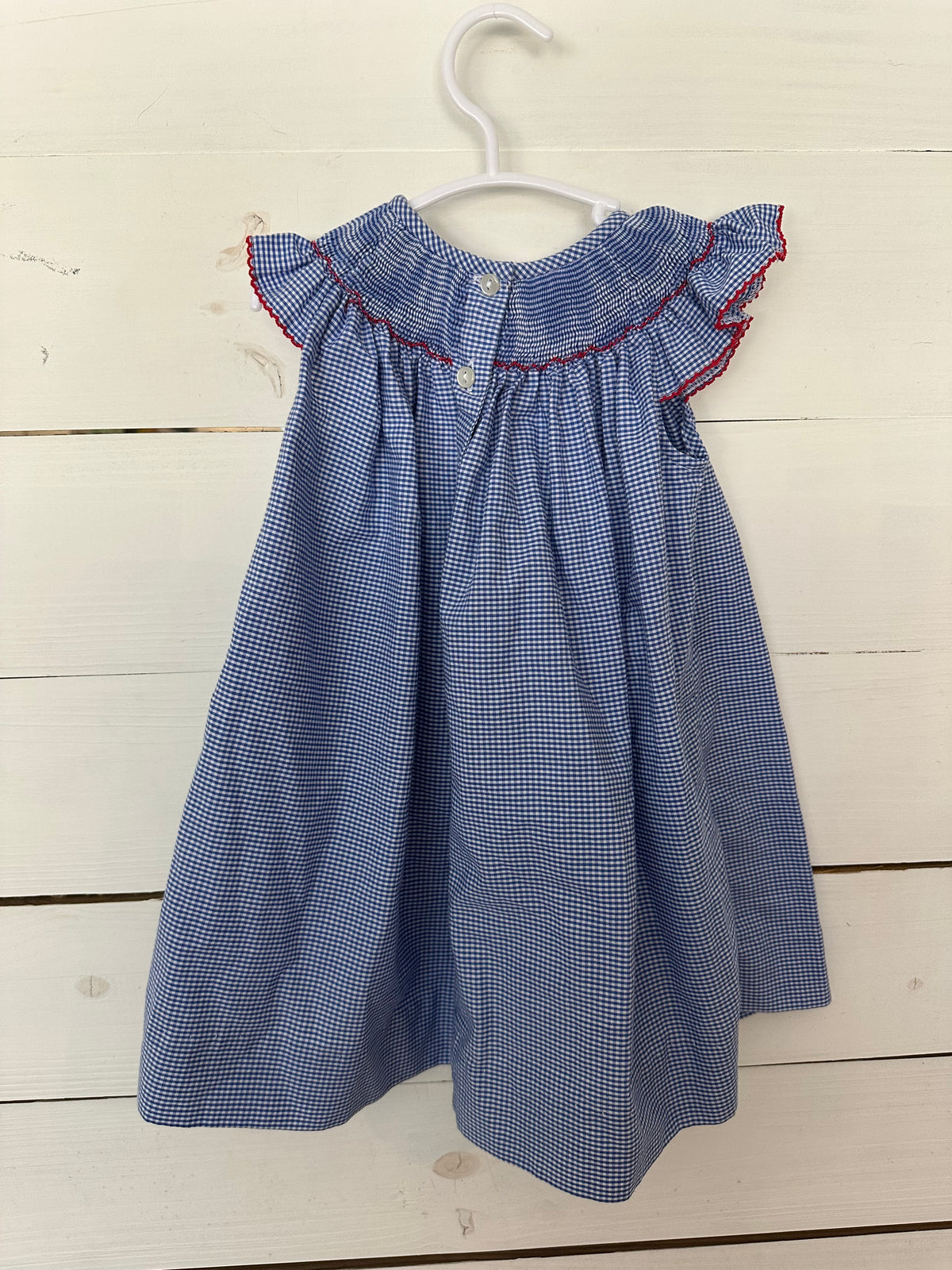 12M - Southern Sunshine Smocked Lobster Dress