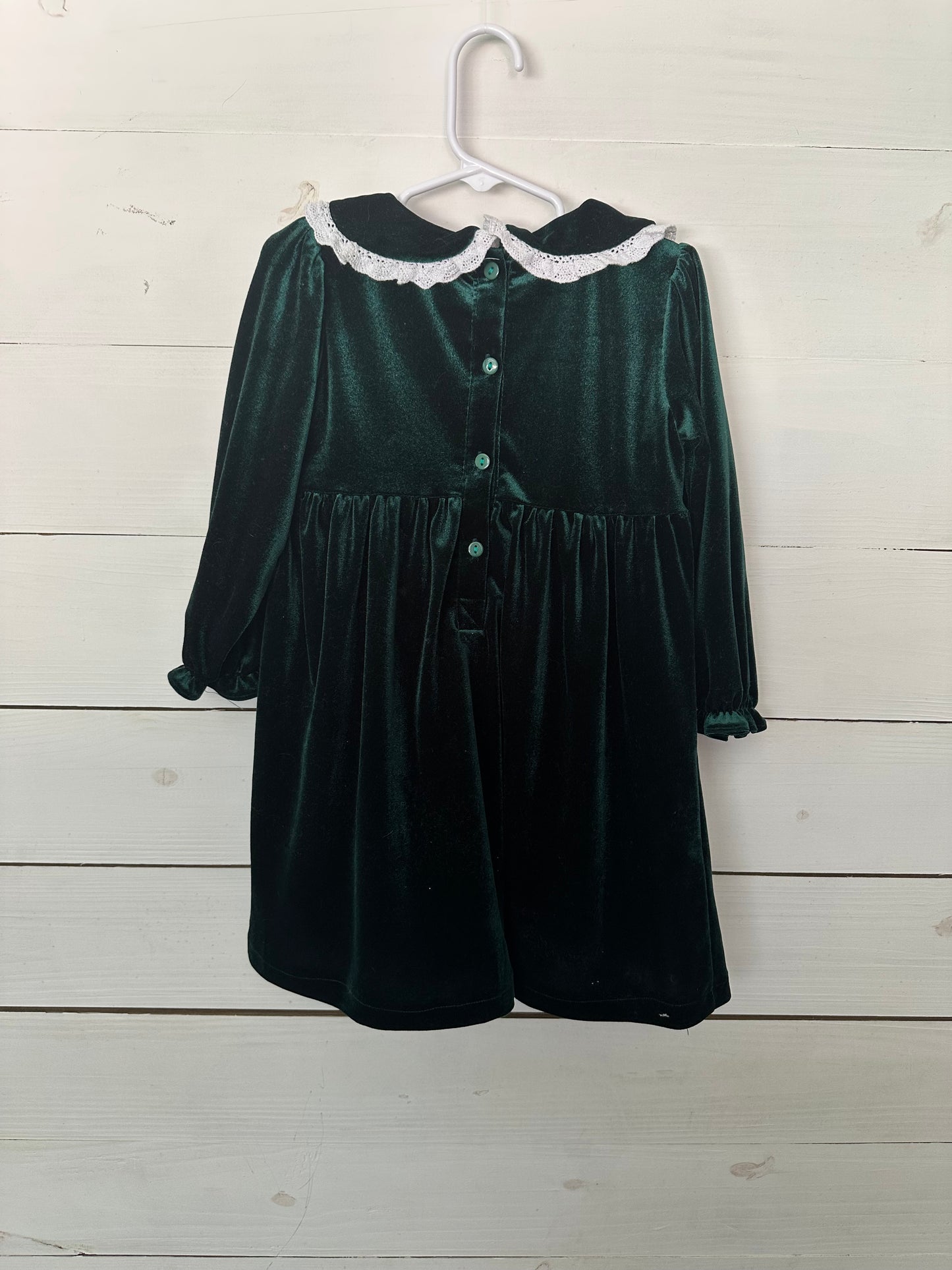 Kelsey & Flynn Green Velvet Dress