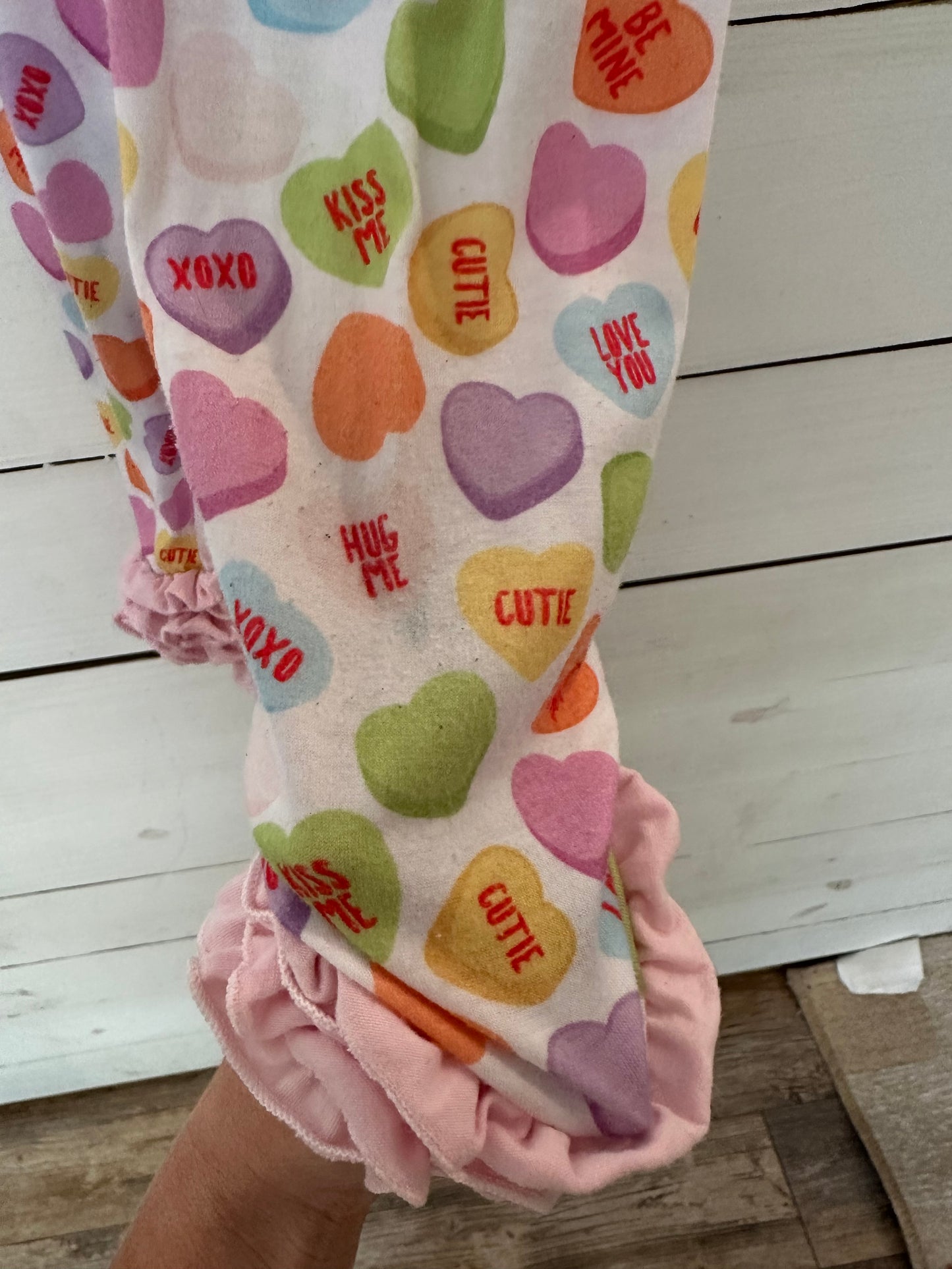 MK Clothing Designs - Pink Valentines Day Convo Hearts Shirt and Pants
