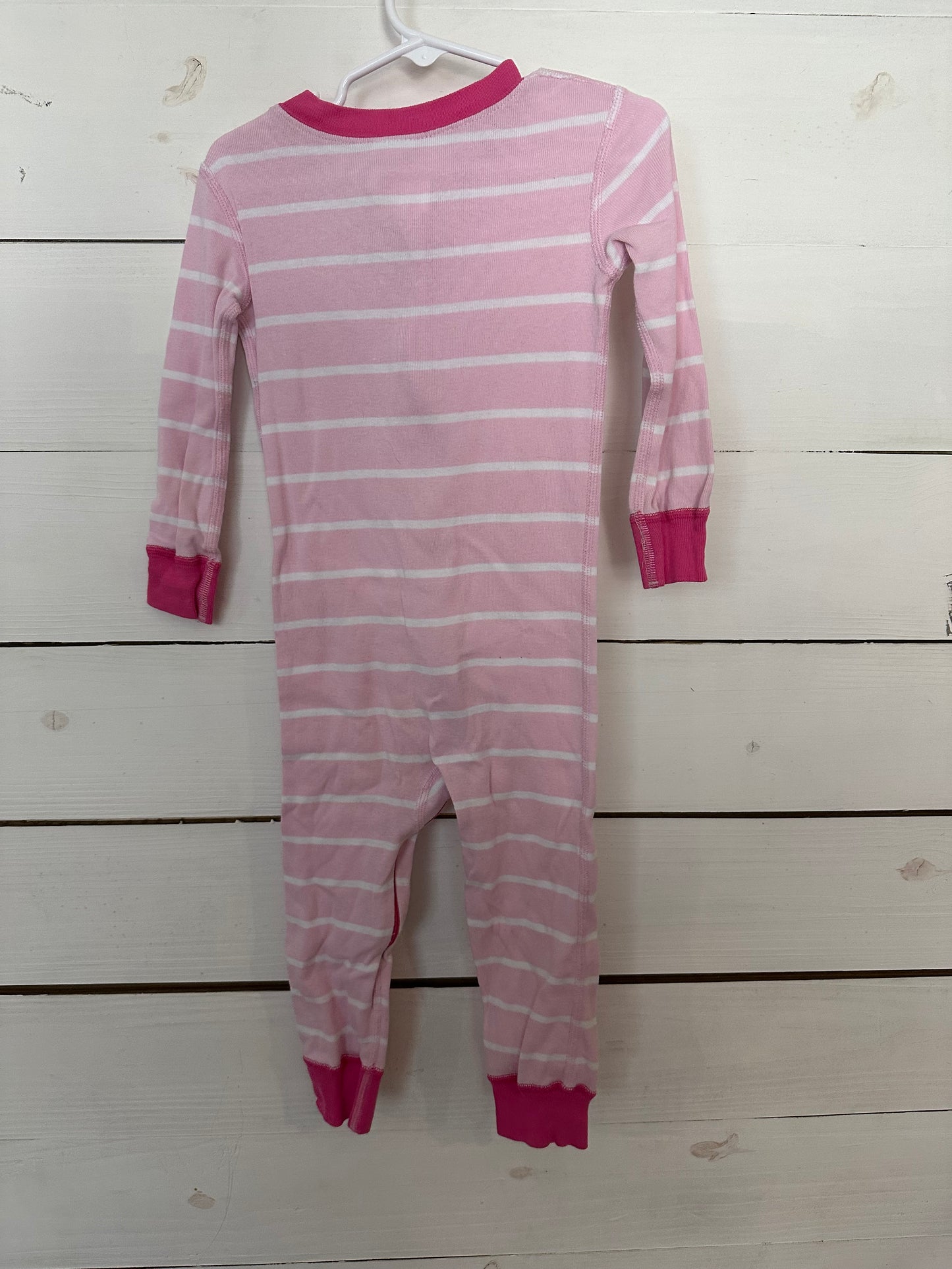 3T - Hanna Anderson Pink Striped Jammies