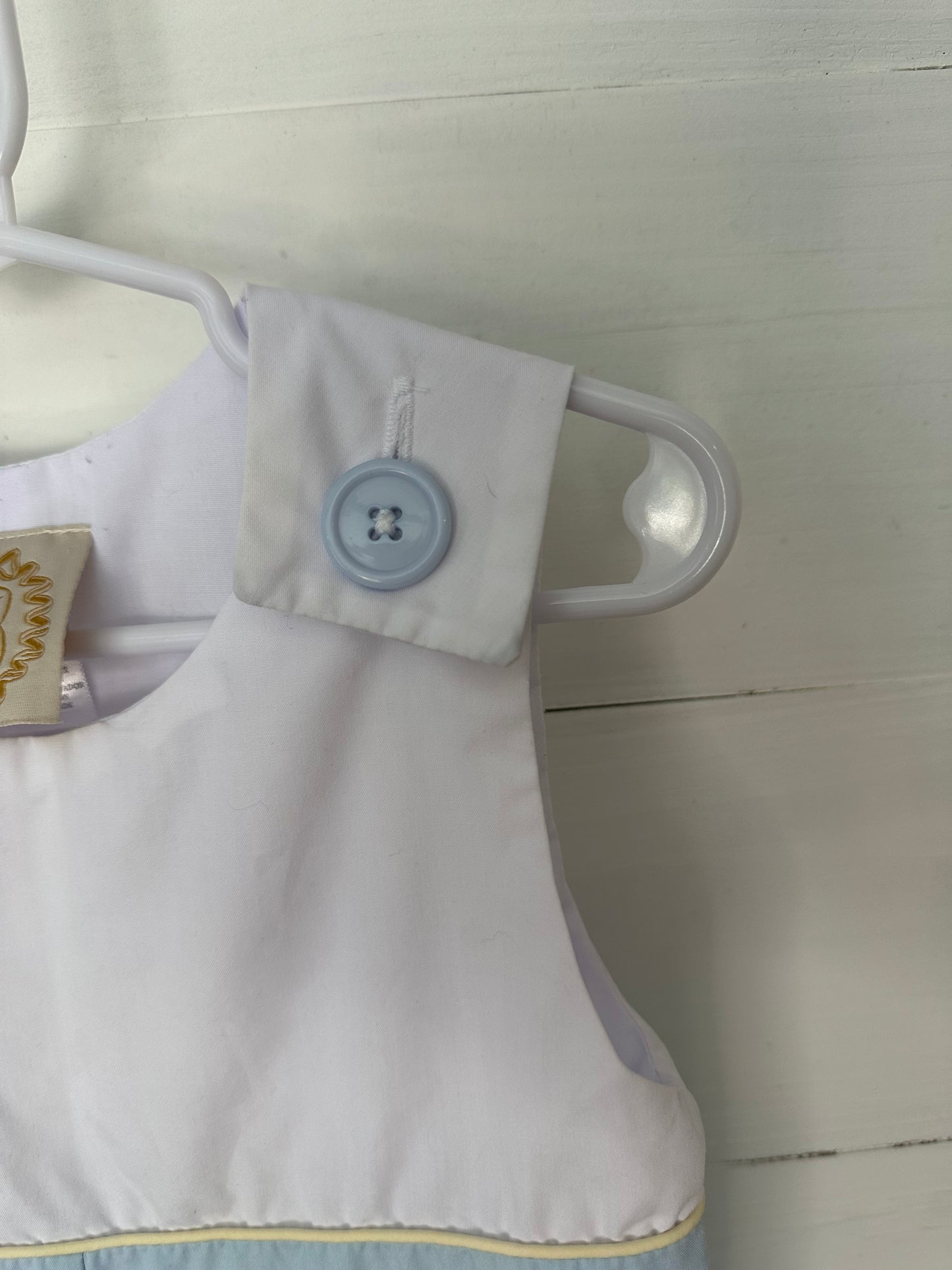 12-18M - TBBC Baby Blue, Yellow, and White Jon Jon