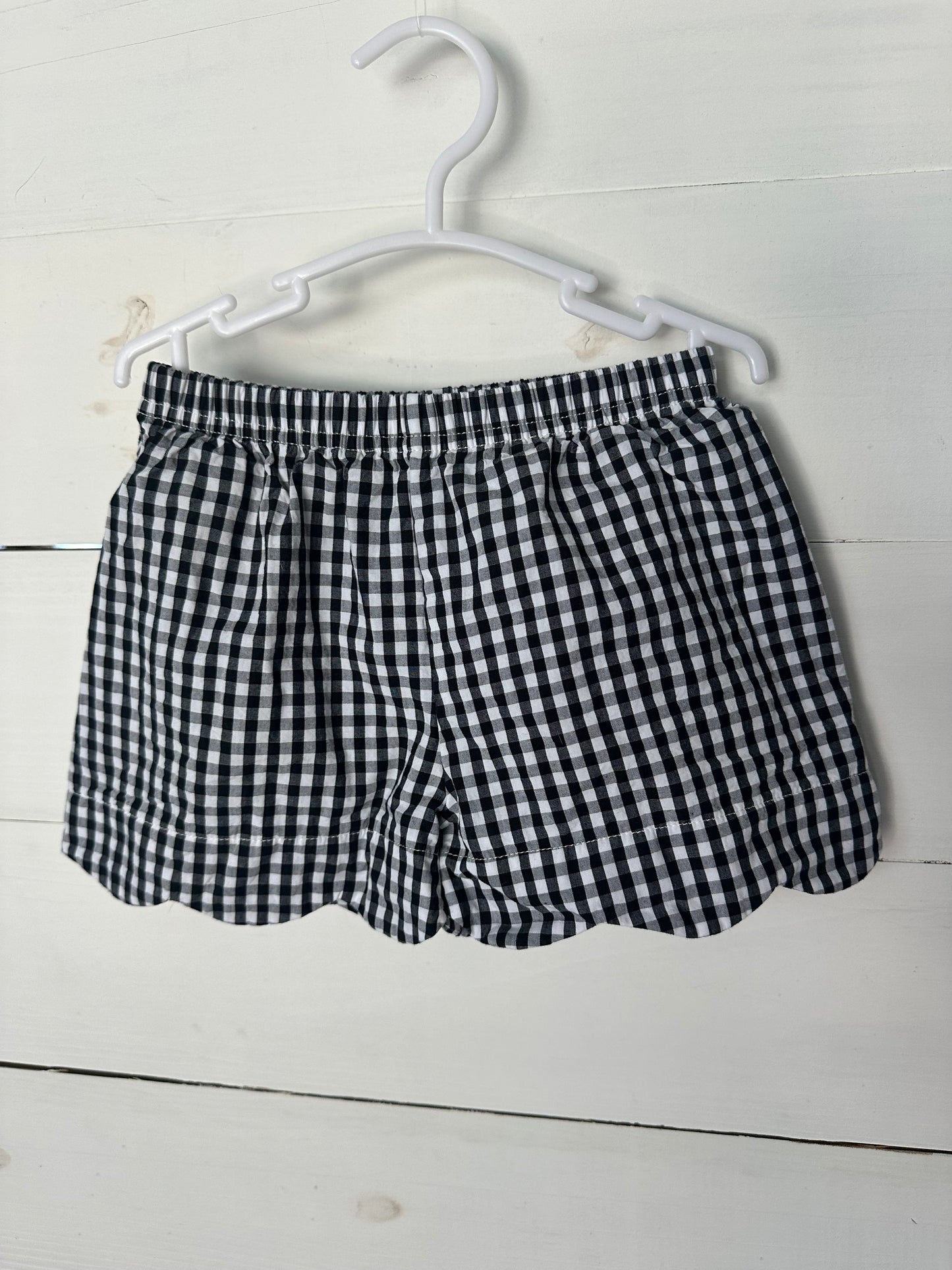4T - Saving Grace Smocks Minni Mouse Red & Black Gingham 2 Piece Set