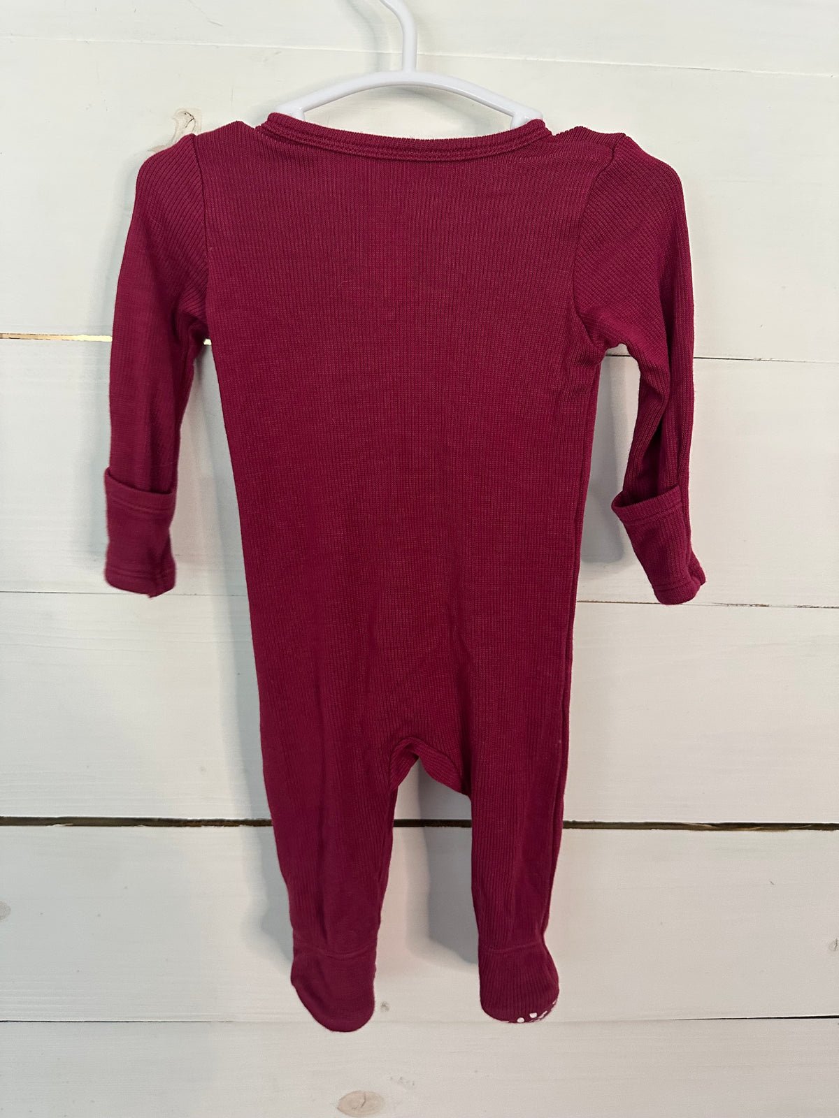 0-3M - Angel Dear Crimson Footed Jammies