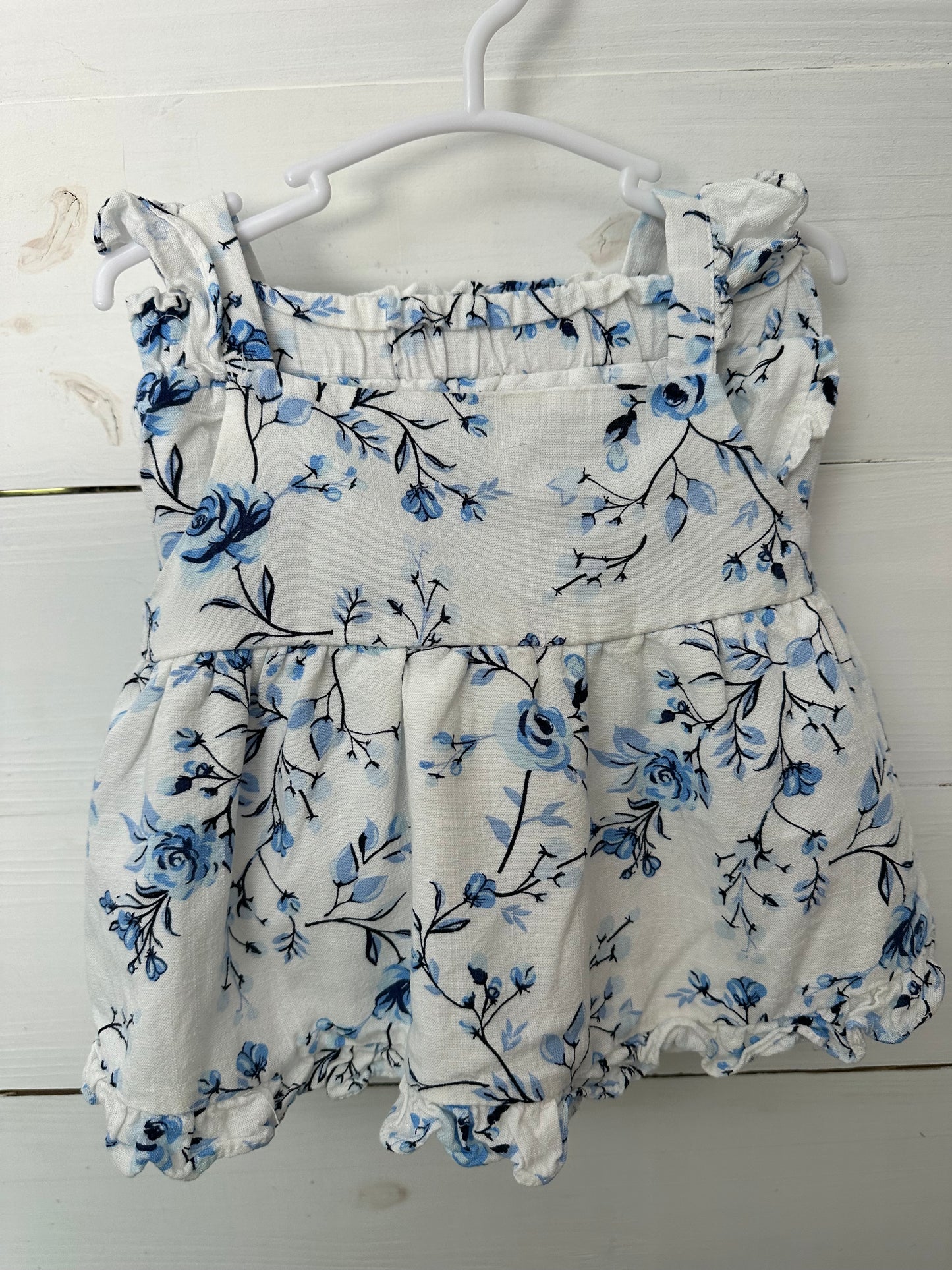 24M - Between Baby Blue & White Floral 2 Piece Set