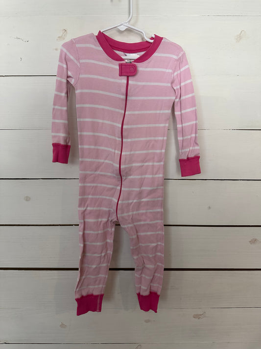 3T - Hanna Anderson Pink Striped Jammies
