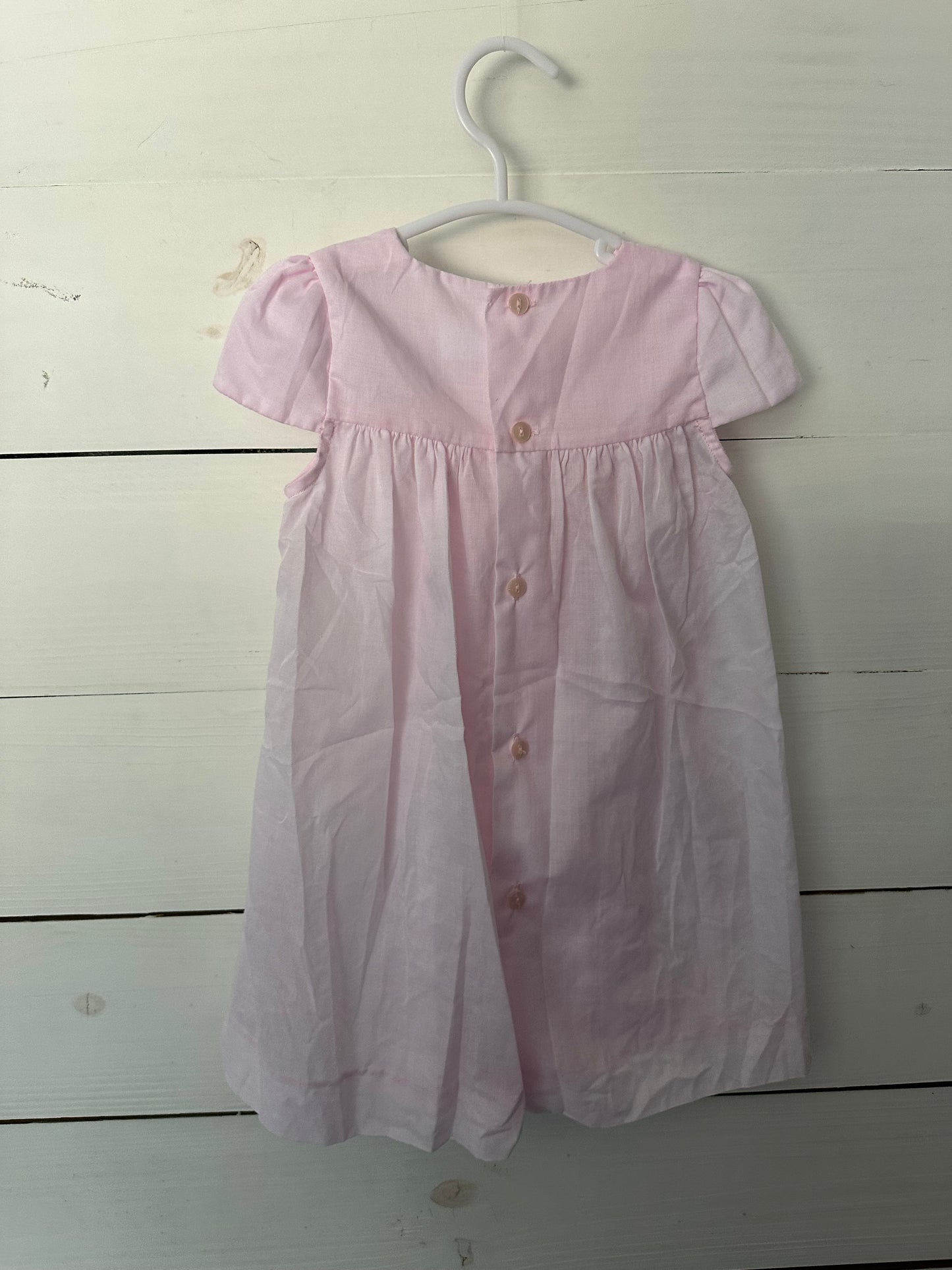 18M - Edgehill Collection Baby Pink Smocked Dress with Matching Bloomers