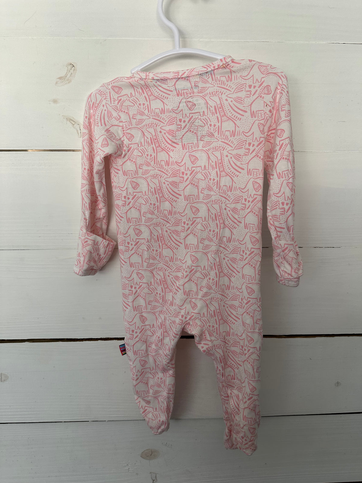 0-3M - Magnetic Me Pink Animal Jammies