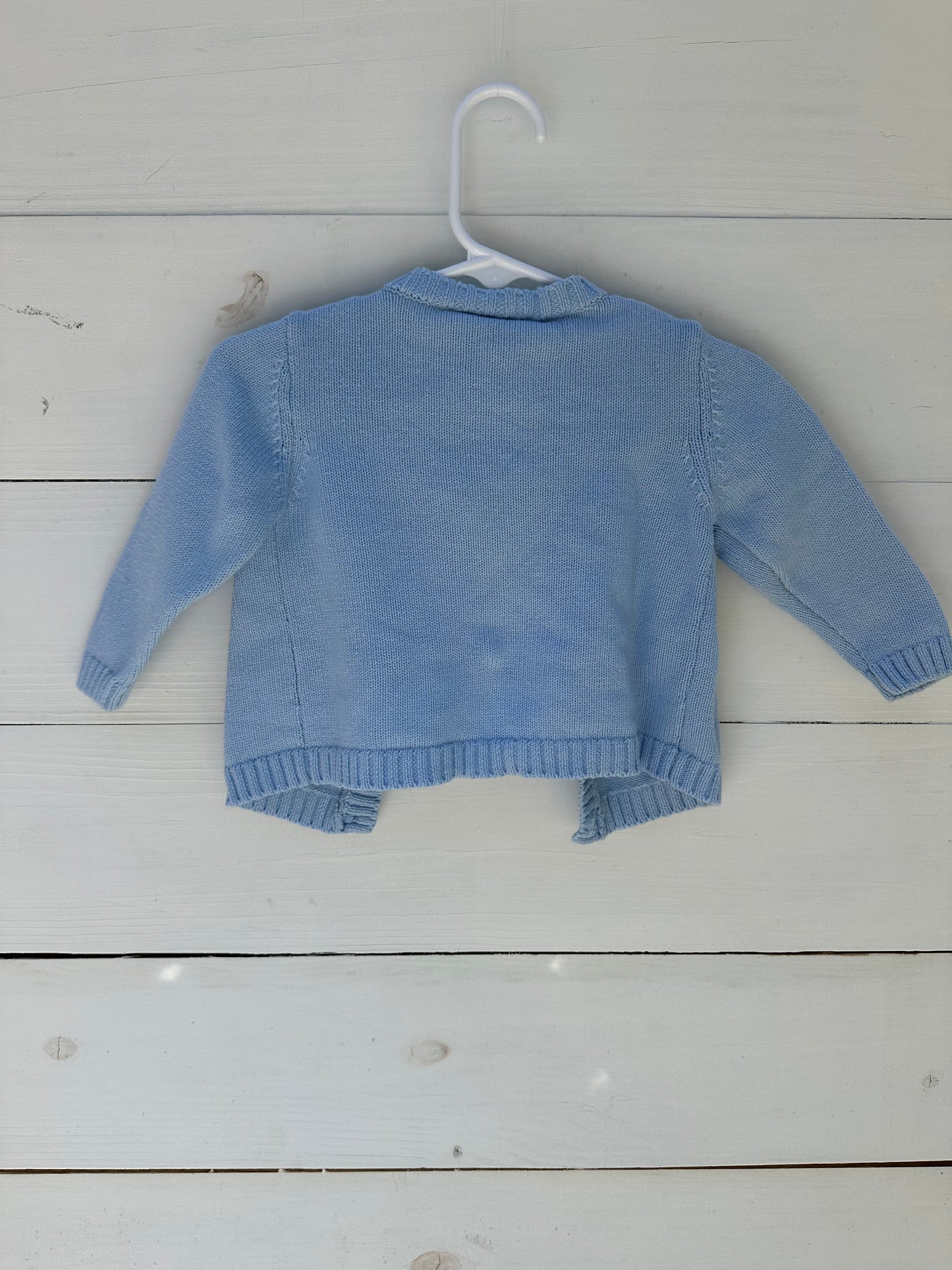 Classic Whimsy Blue Knit Sweater