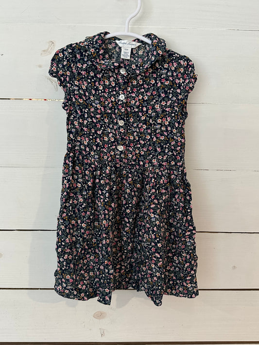 24M - Ralph Lauren Floral Collared Sun Dress