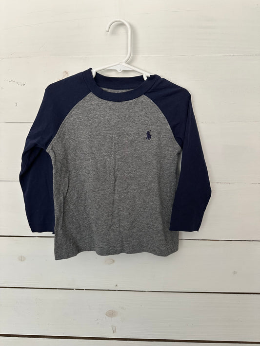 Polo Long sleeve baseball shirt with 3 on back