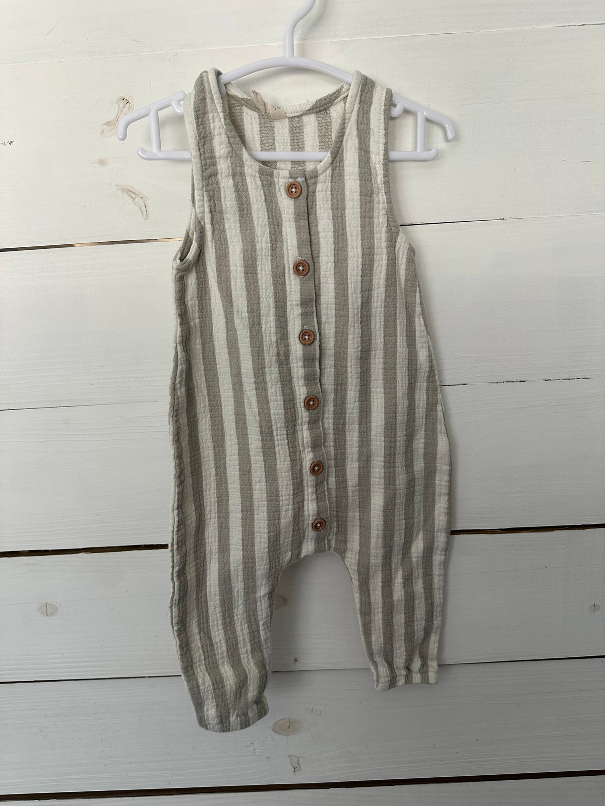3-6M - Quincy Mae Striped Romper