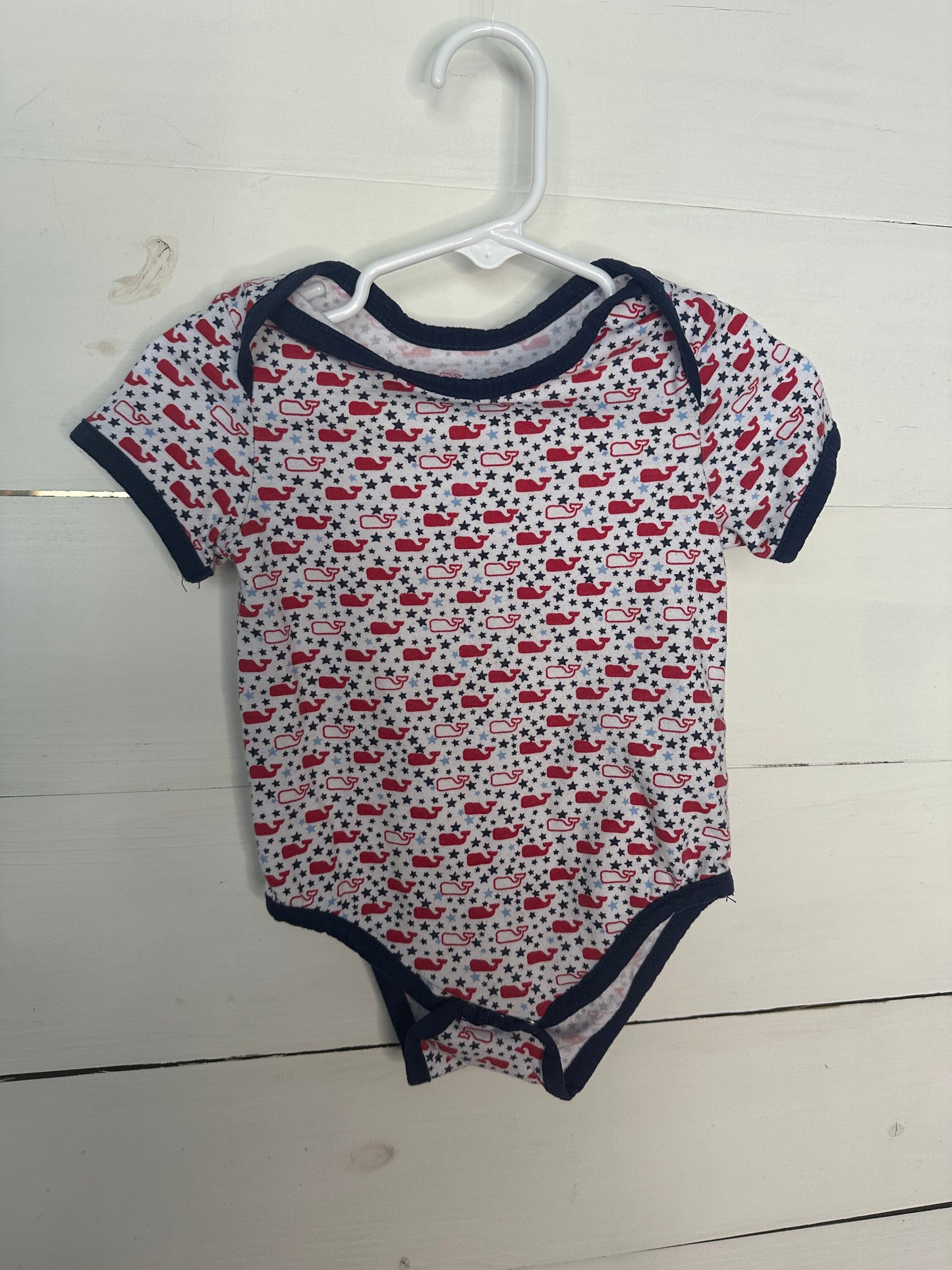 3-6M - Vineyard Vines Red, White, & Blue Onesie