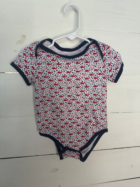 3-6M - Vineyard Vines Red, White, & Blue Onesie