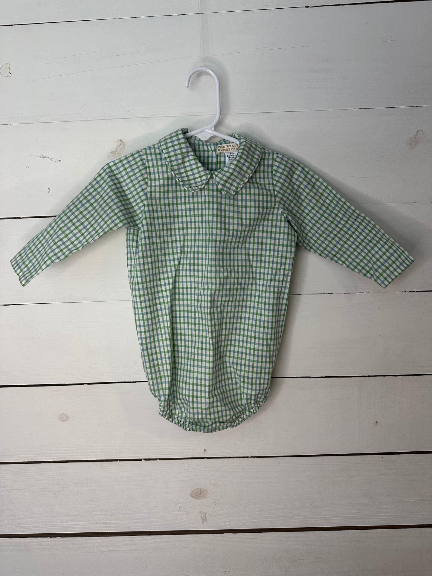 12/18M - TBBC Blue & Green Plaid Bubble