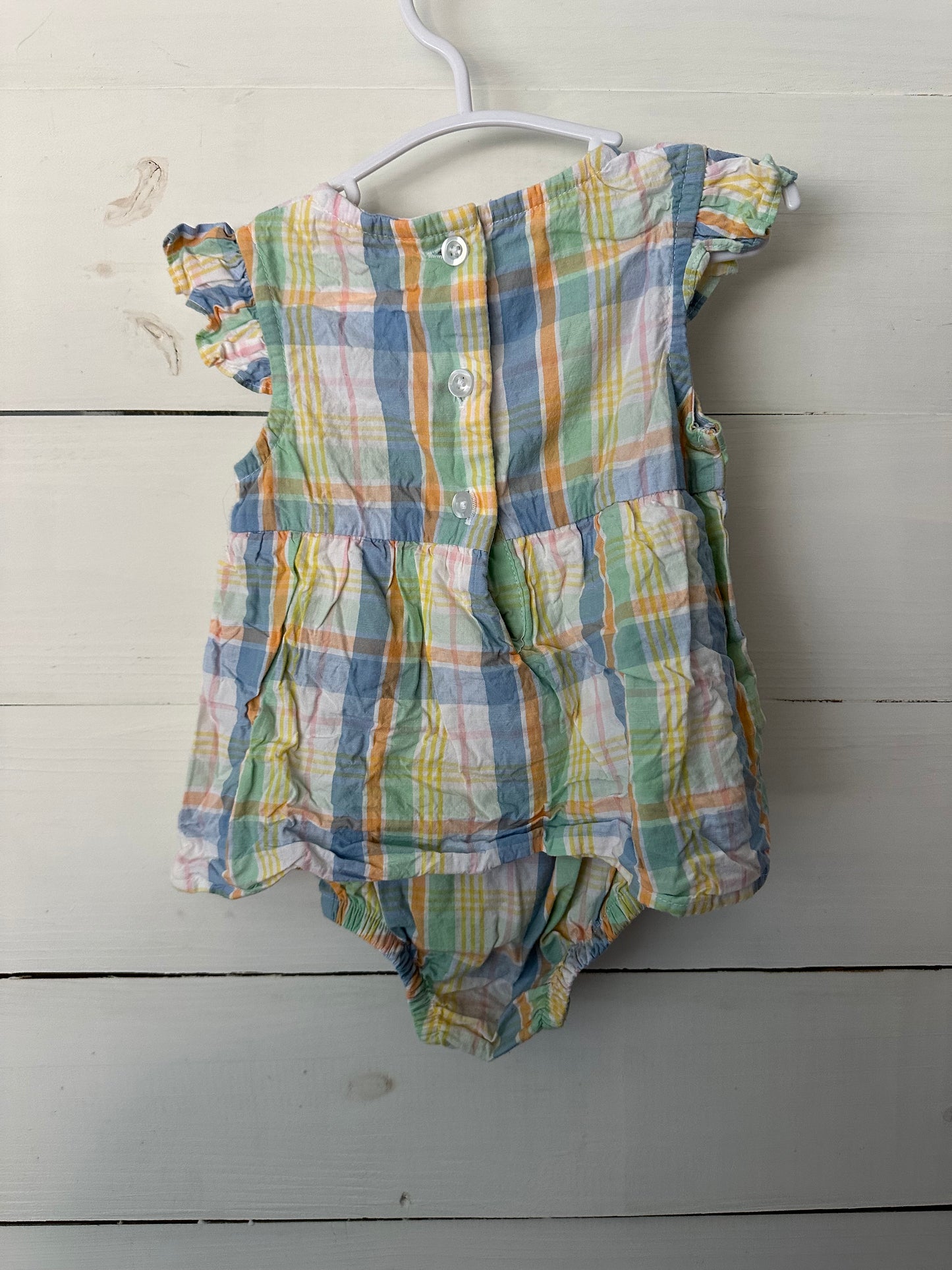 6-12M - Ruffle Butts Plaid Bubble