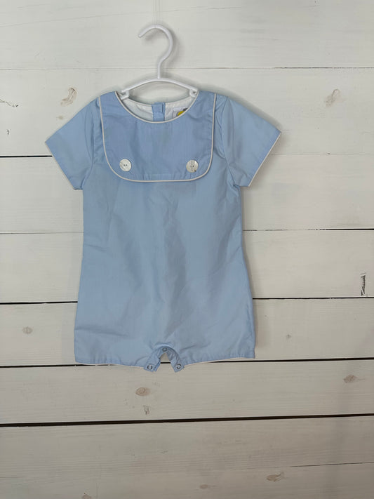 2T- The Yellow Lamb Baby Blue Romper