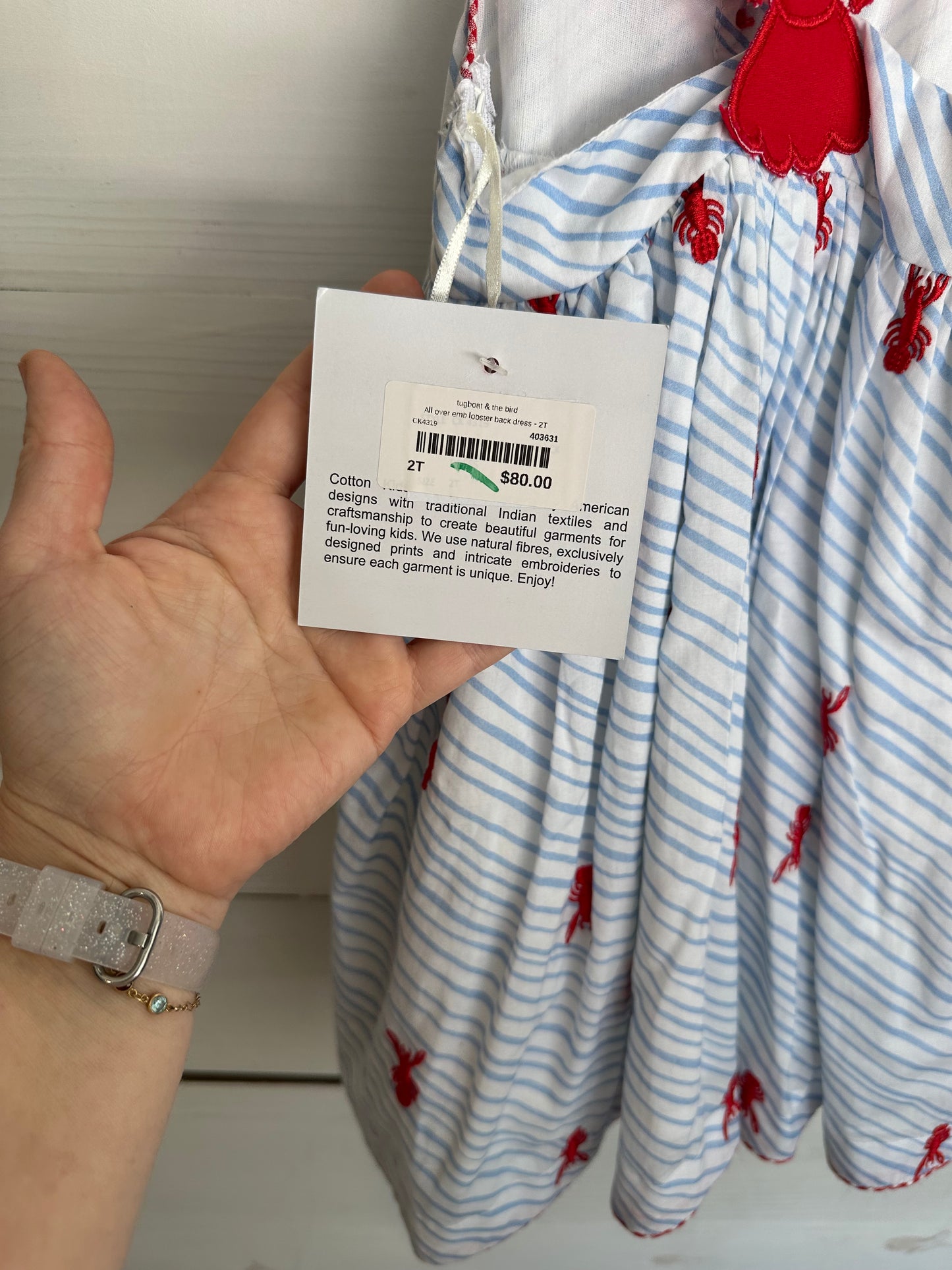 2T - Cotton Kids Lobster Dress