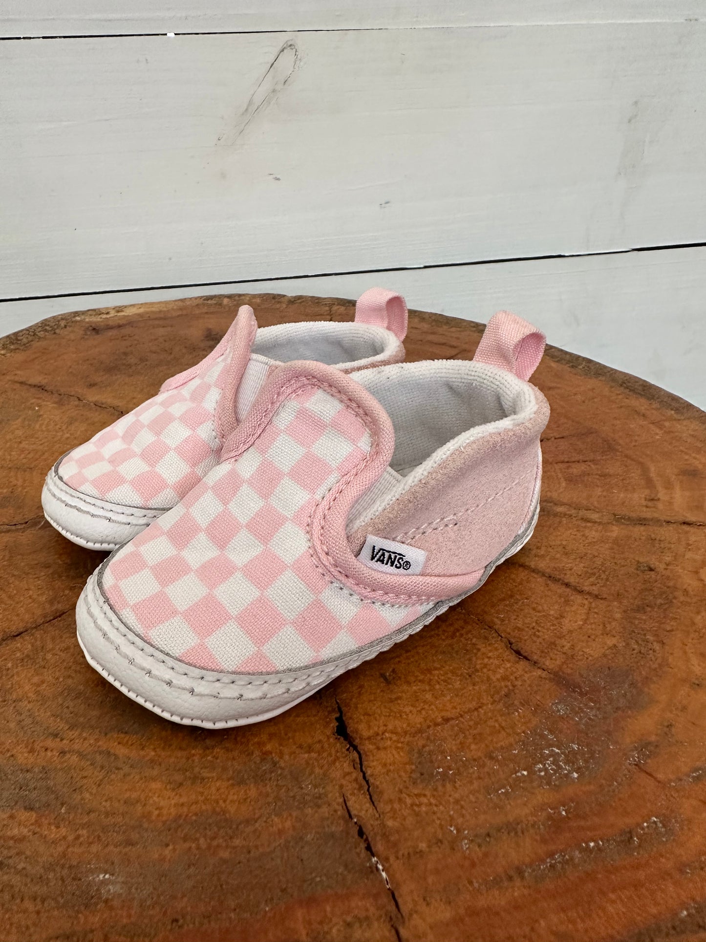 3 - Vans Baby Pink Classic Slip On Vans