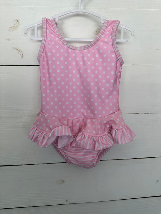 6M - The Original Flap Happy Baby Pink Swimsuit - UPF 50