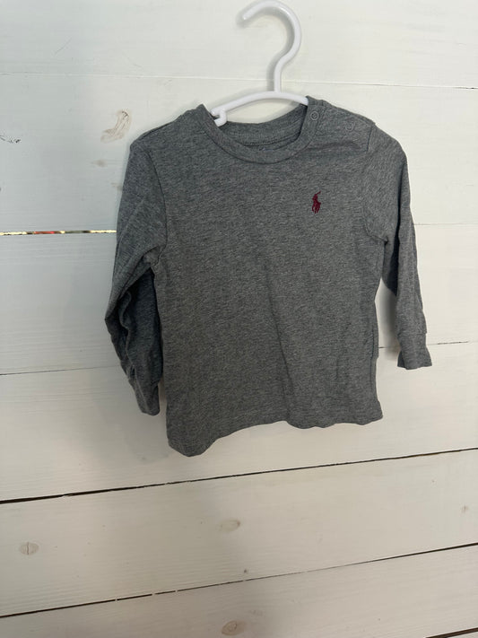 9m - Ralph Lauren Gray Longsleeve Shirt