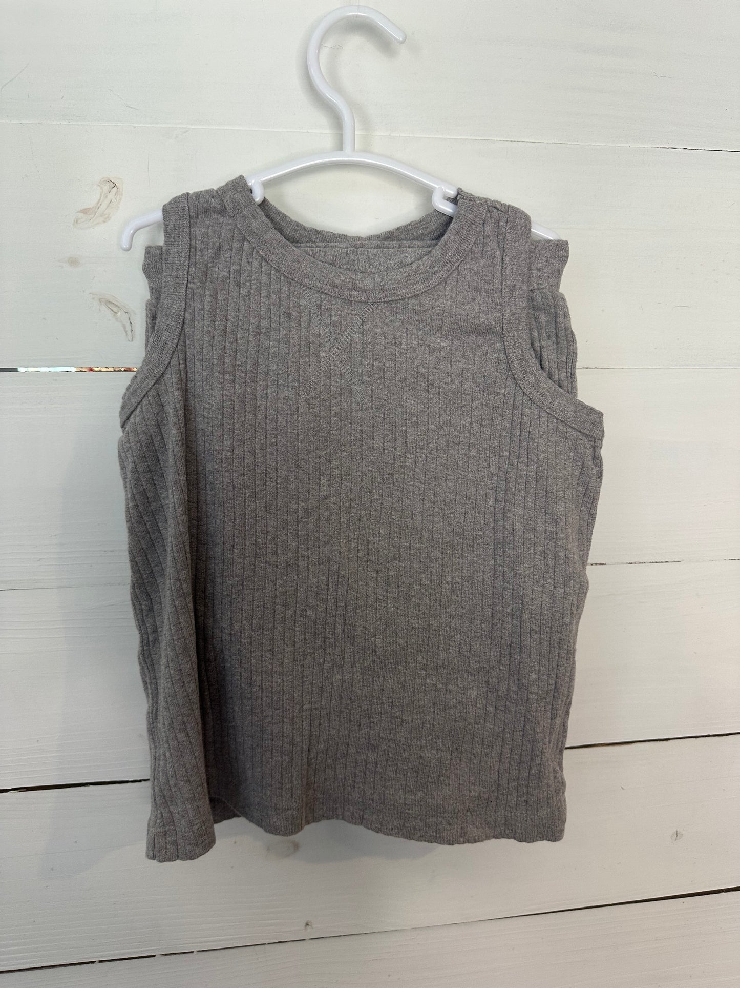 4T - Kate Quin Grey Ribbed Shorts & Matching Tank