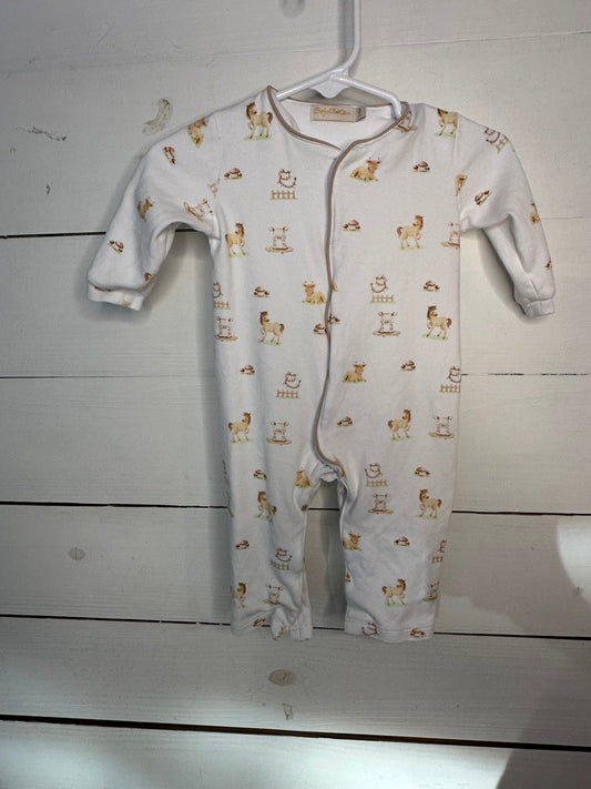 3-6M - Baby Club Chic Farm Animal Jammies