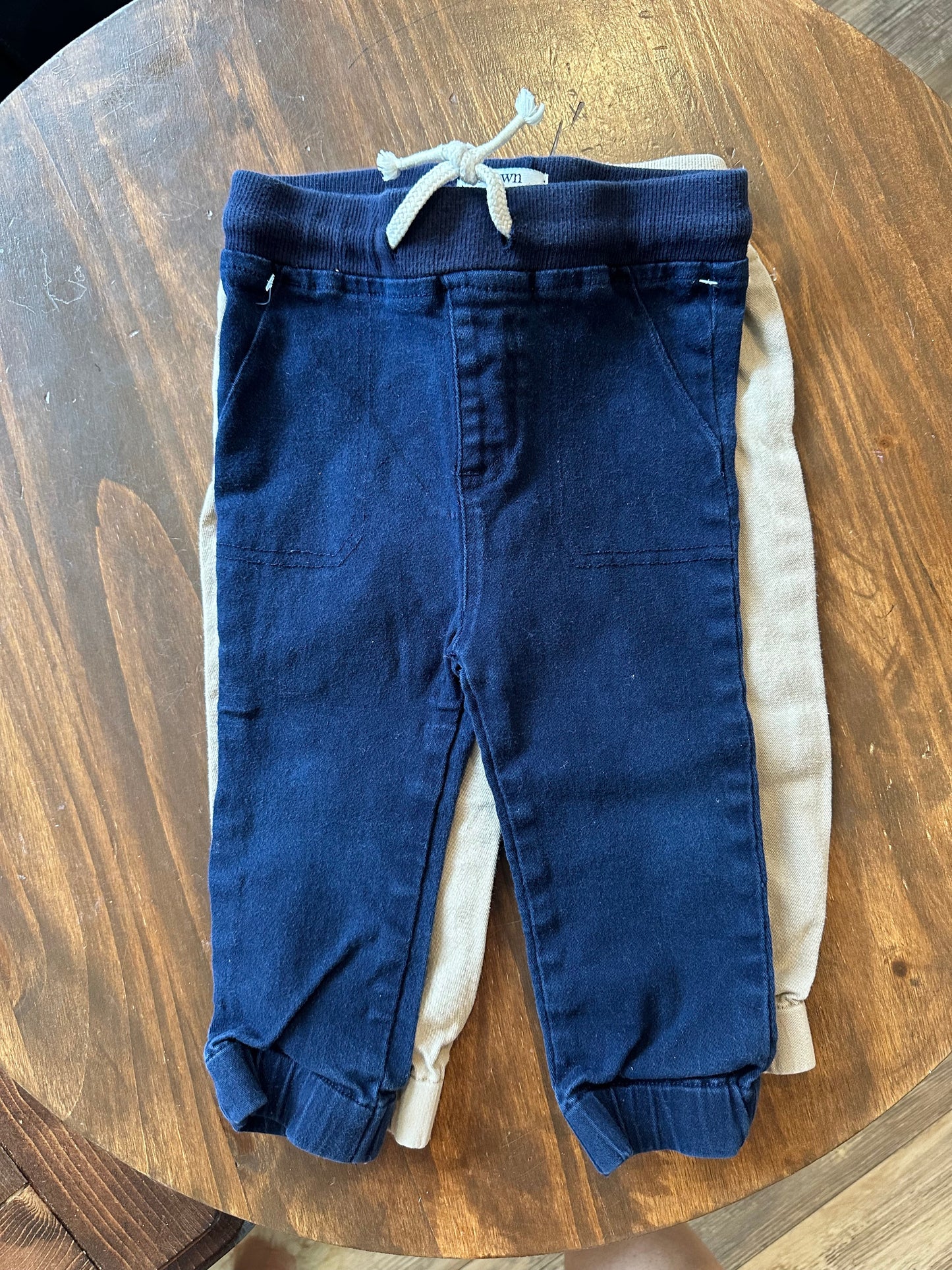 Crown and Ivy 2 Pack of Chino's - Khaki & Navy