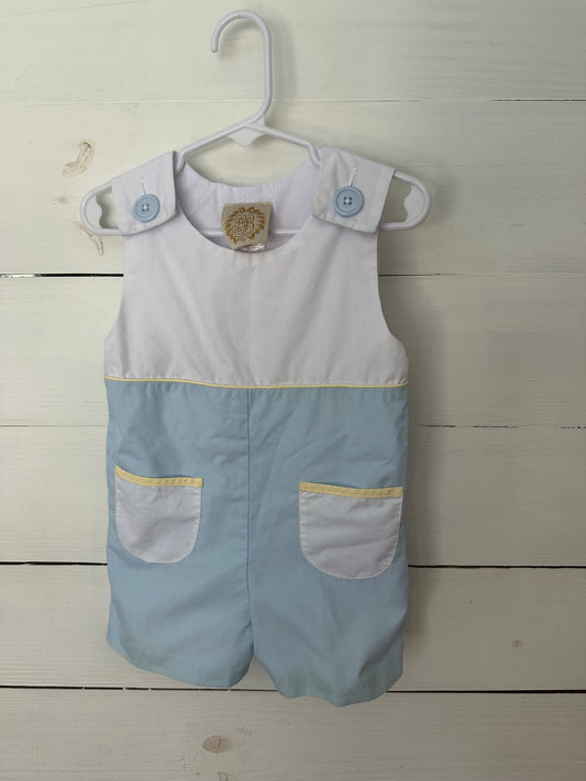 12-18M - TBBC Baby Blue, Yellow, and White Jon Jon