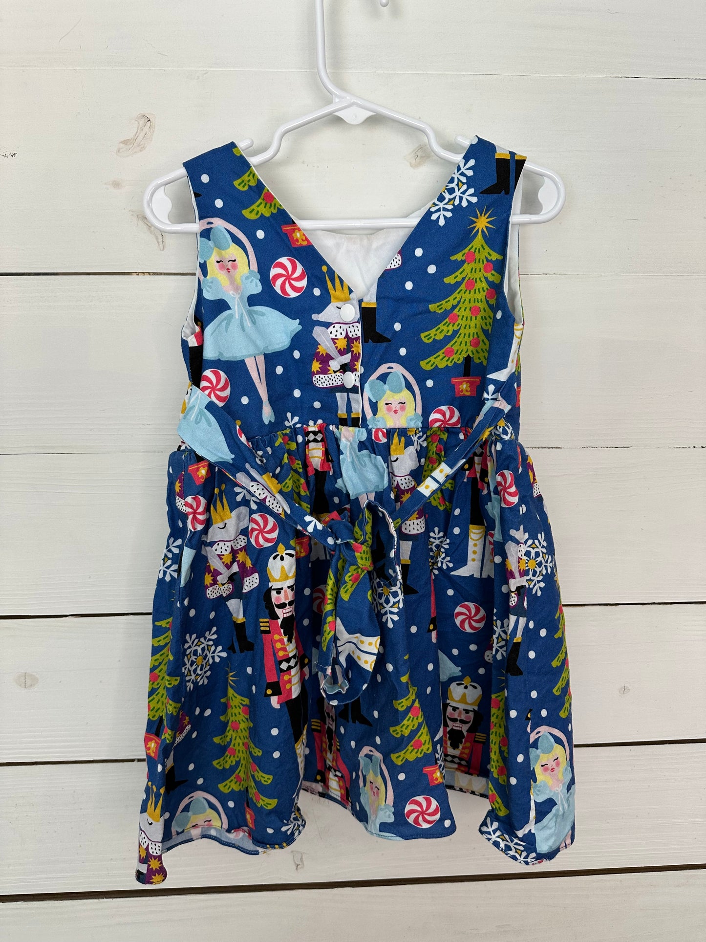 4T - Nutcracker Dress - Might Tots Boutique Hand Sewn