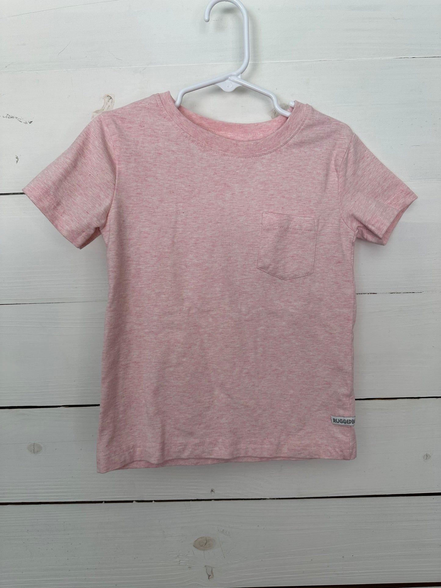 2T - Rugged Butts Pink Heathered Pocket Tee