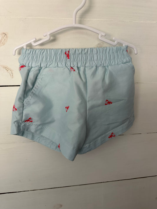 12M - SugarBee Clothing - Blue Swim Trunks with Lobsters