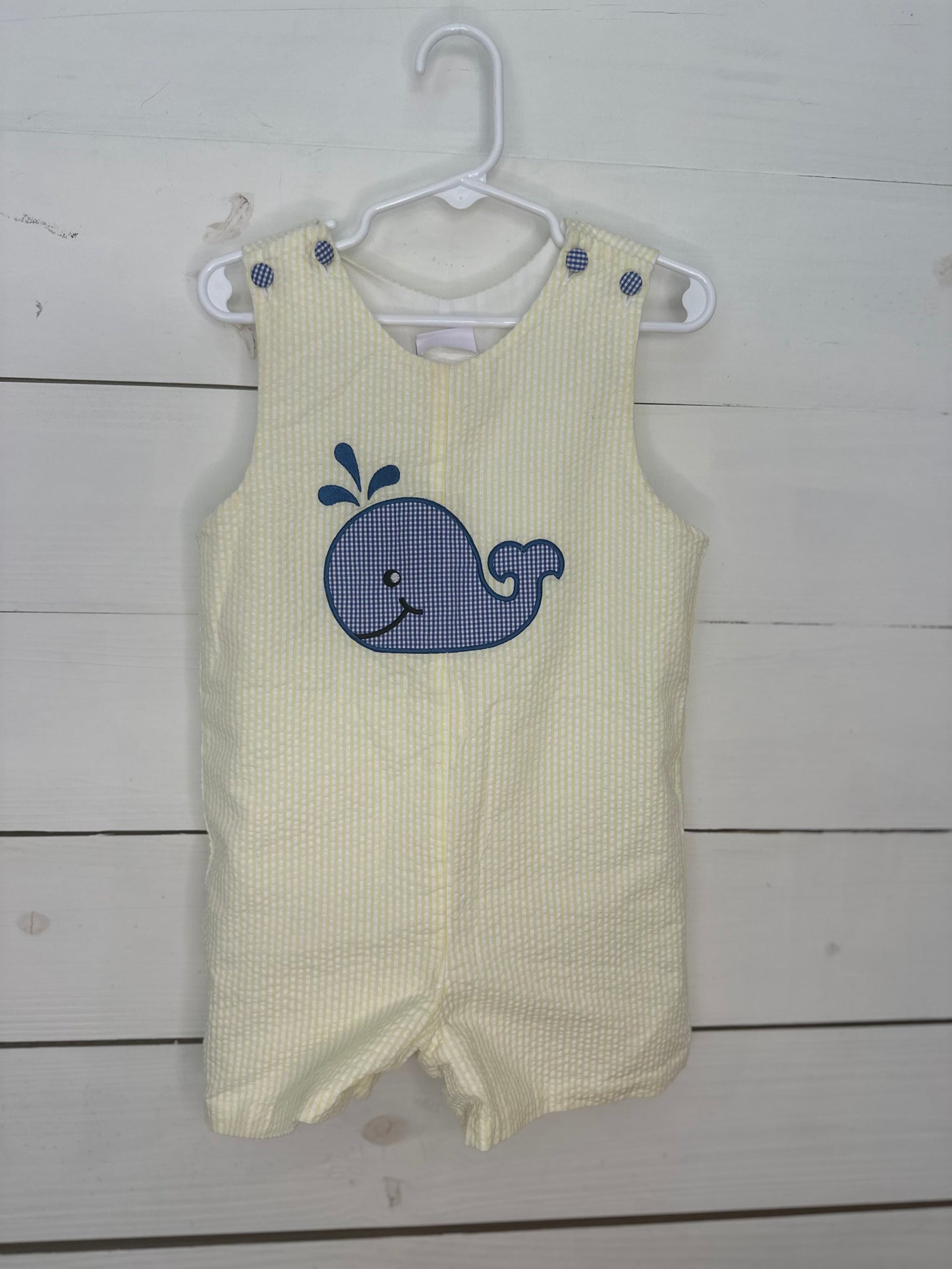 2T - Stitchy Fish Yellow Seer Sucker Whale Jon Jon