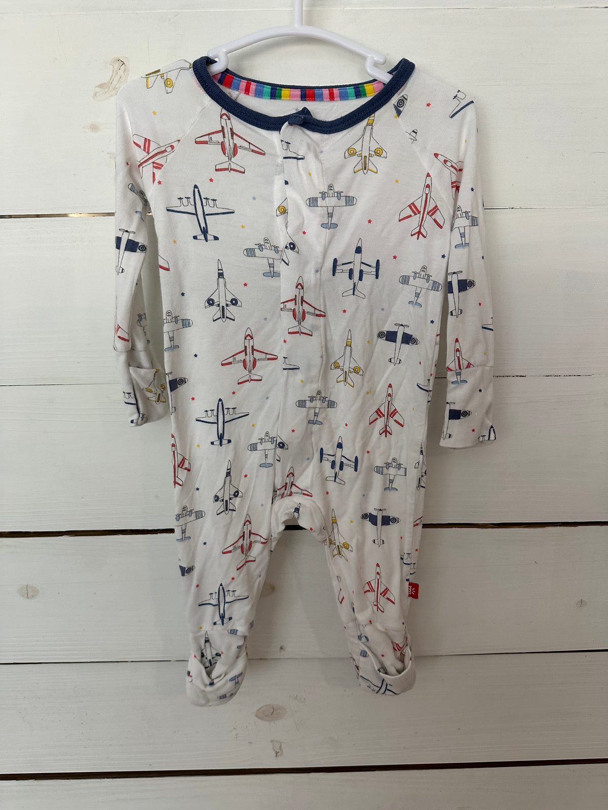0-3M - Magnetic Me Airplane Romper