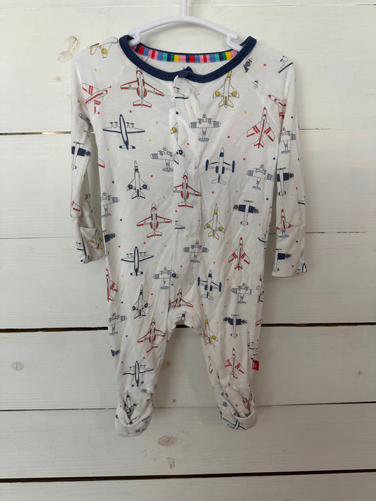 0-3M - Magnetic Me Airplane Romper
