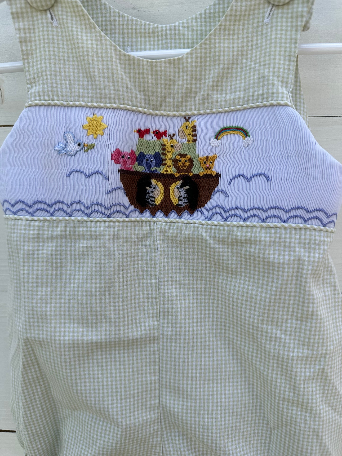 6m - Zuccini Bubble with smocked Noah's Ark Chest Plate