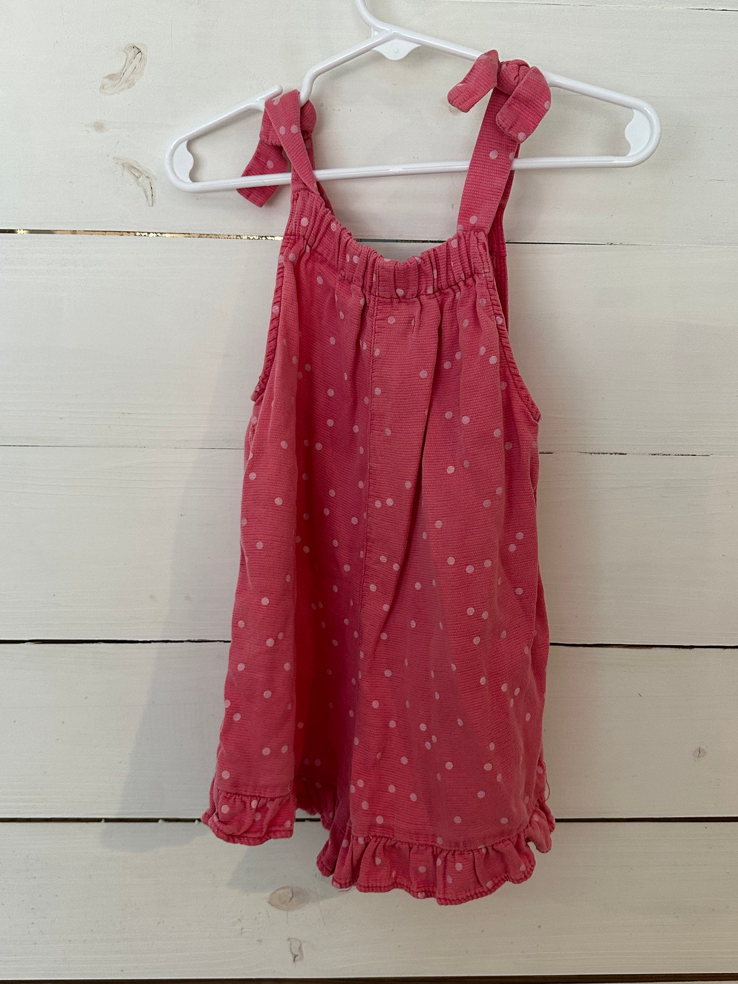 3-4t - Zara Pink Polka Dot Short Overalls