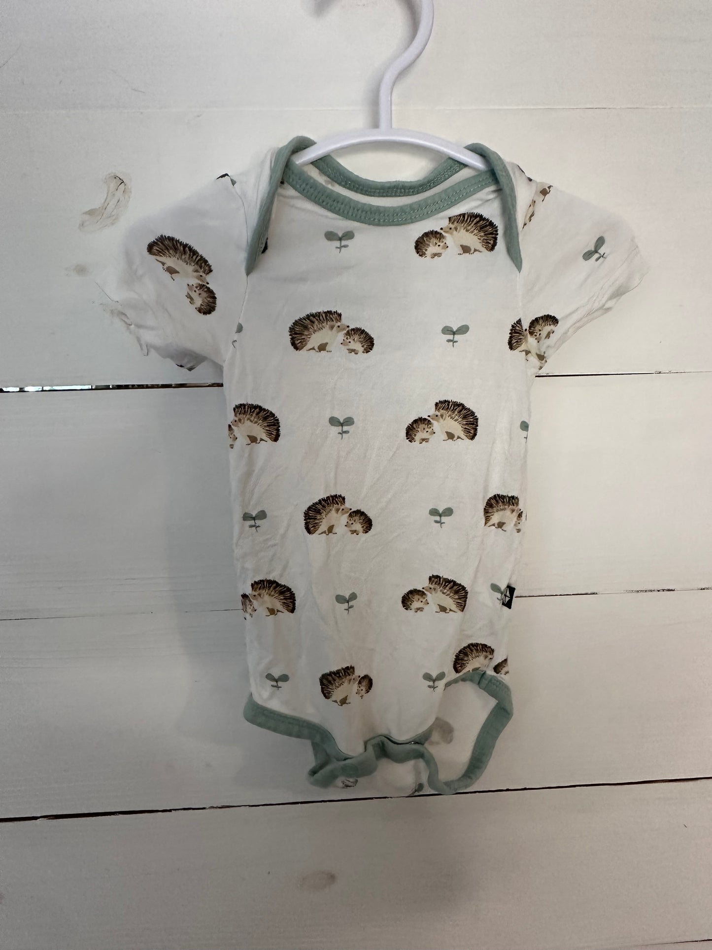 0-3M -Kyte Hedgehog Short Sleeve Onesie