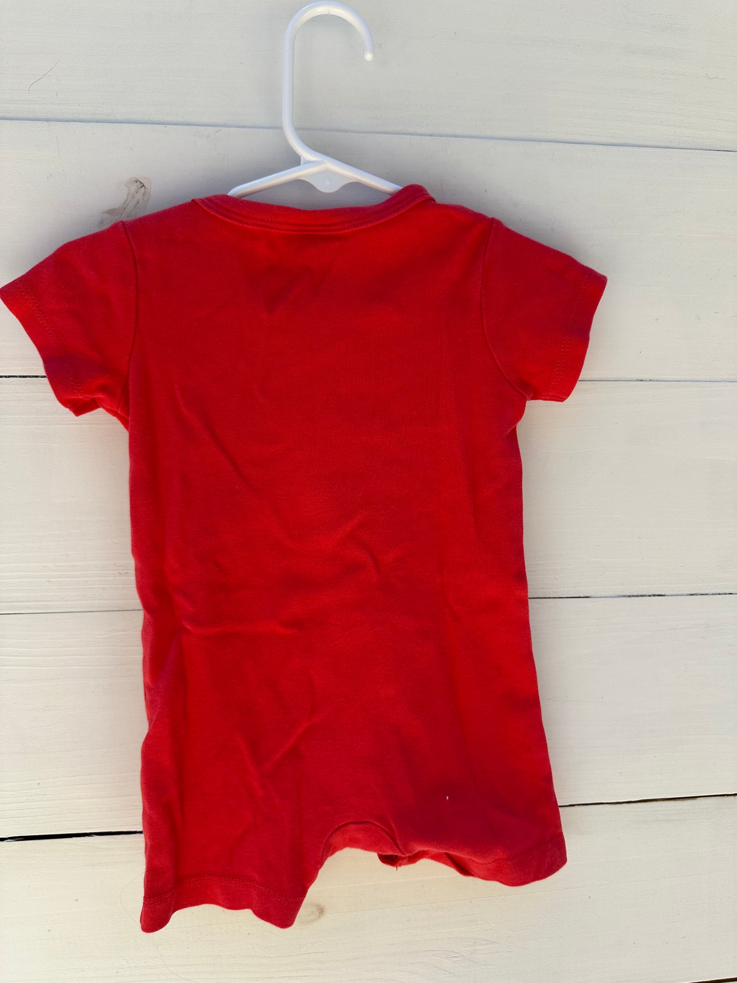 6/12m - James Patriotic Red Romper