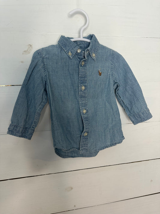 6m - Ralph Lauren Chambray Button Up