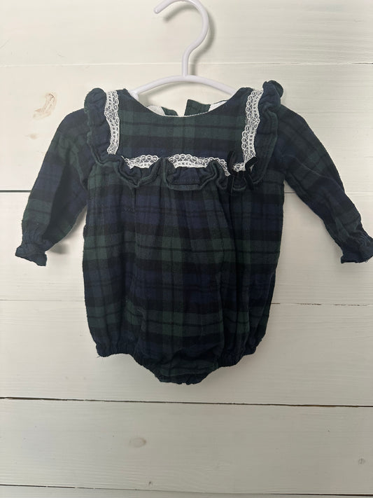 3M - Edgehill Collection Green & Blue Tartan Plaid Bubble