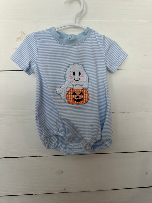 6M - Cypress Row Halloween Bubble with Ghost & Pumpkin Applique