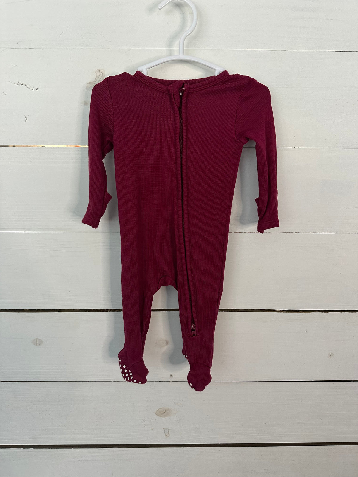 0-3M - Angel Dear Crimson Footed Jammies