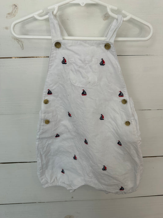 12-18M - Janie & Jack Embroidered Sail Boat Bubble