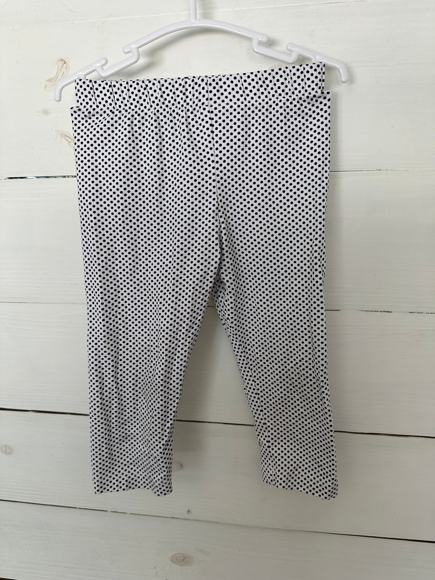 18M - Wild Cats Blue Dress with Black and White Polka Dot Pants