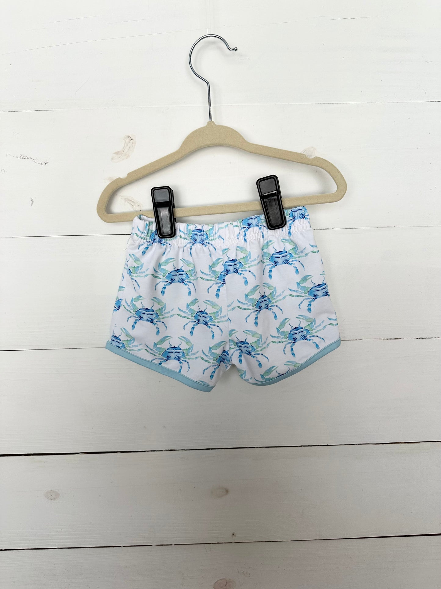 Saving Grace Smocks Blue Crab Smocked Short & Shirt Set